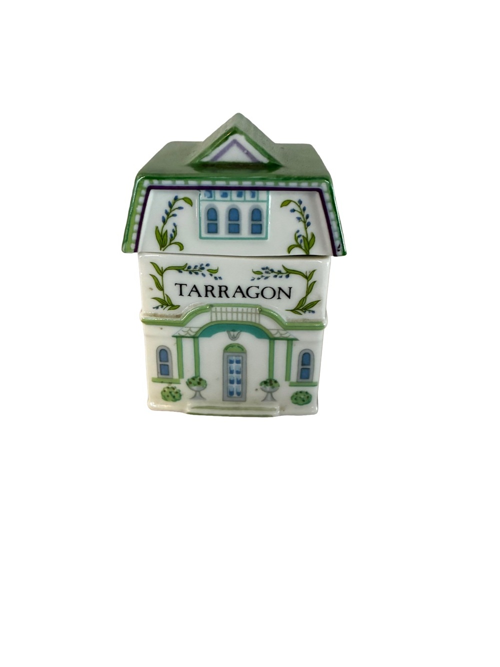 Lenox Spice Village Tarragon Porcelain Spice Jar Vintage 1989